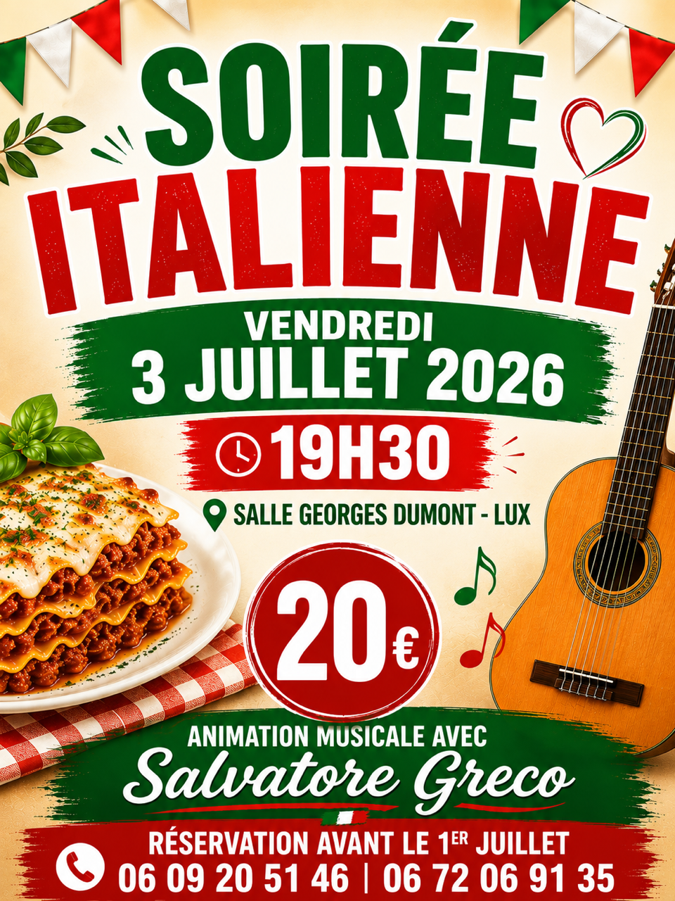 Soirée italienne à Lux