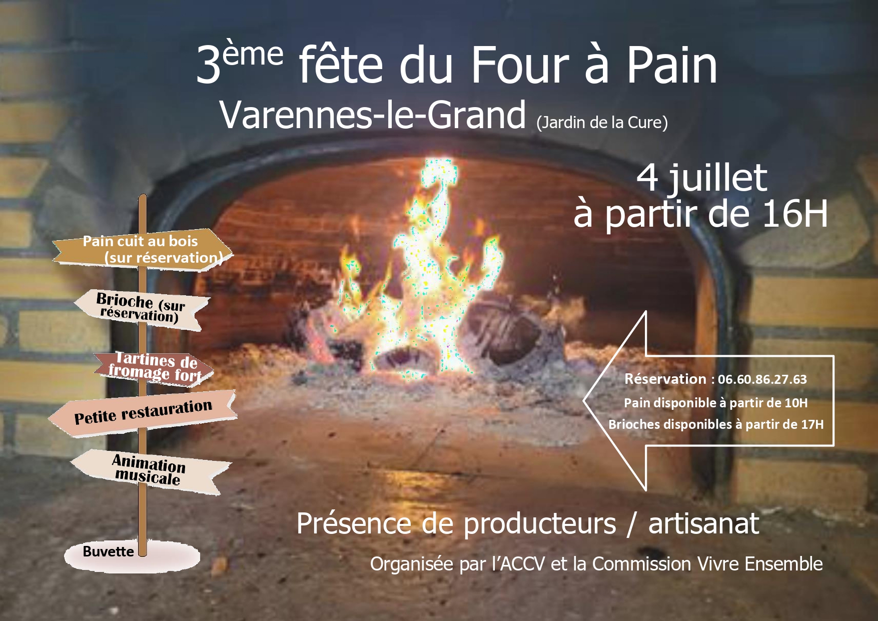 Fête du four à pain le 4 juillet