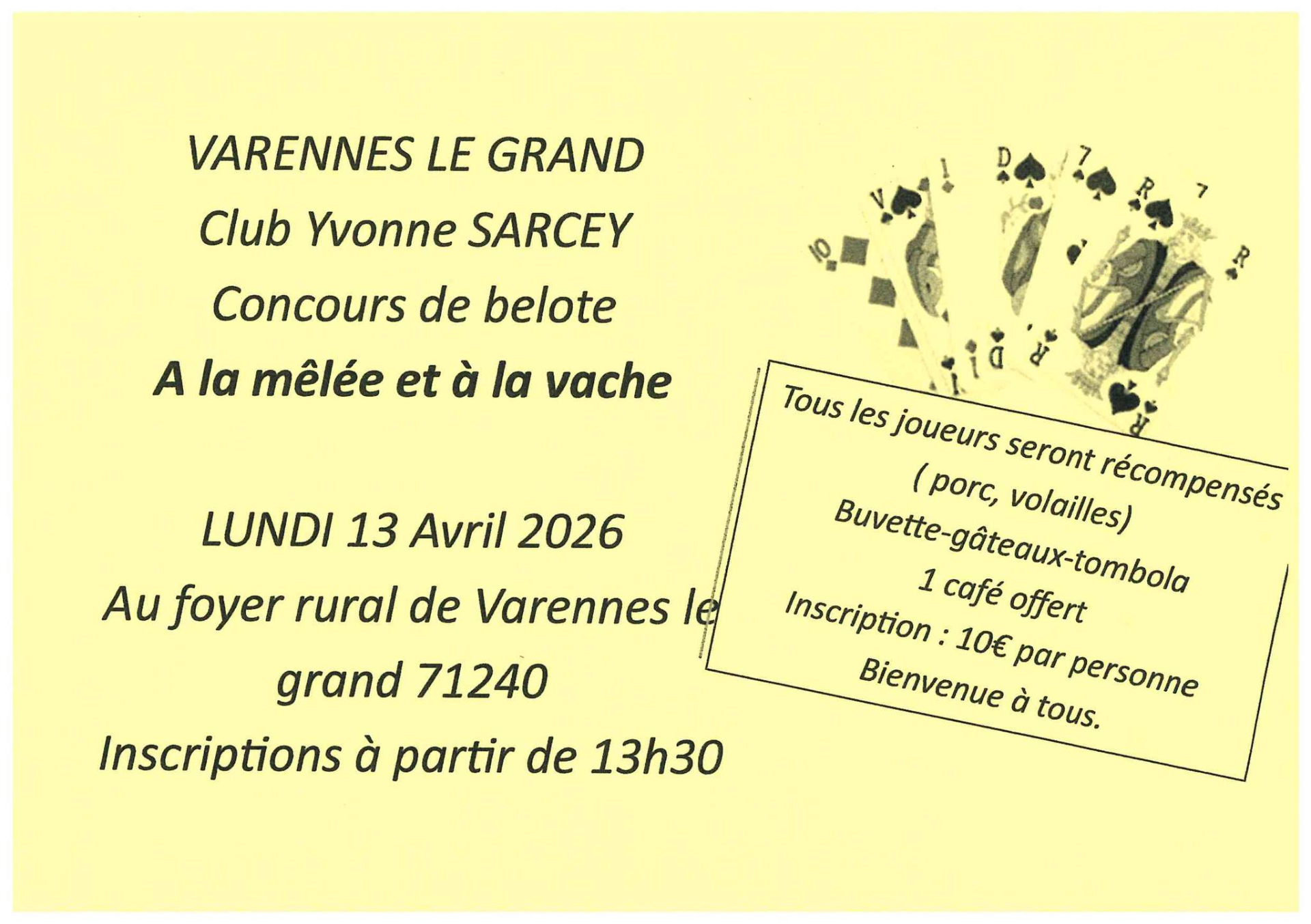 Concours de belote